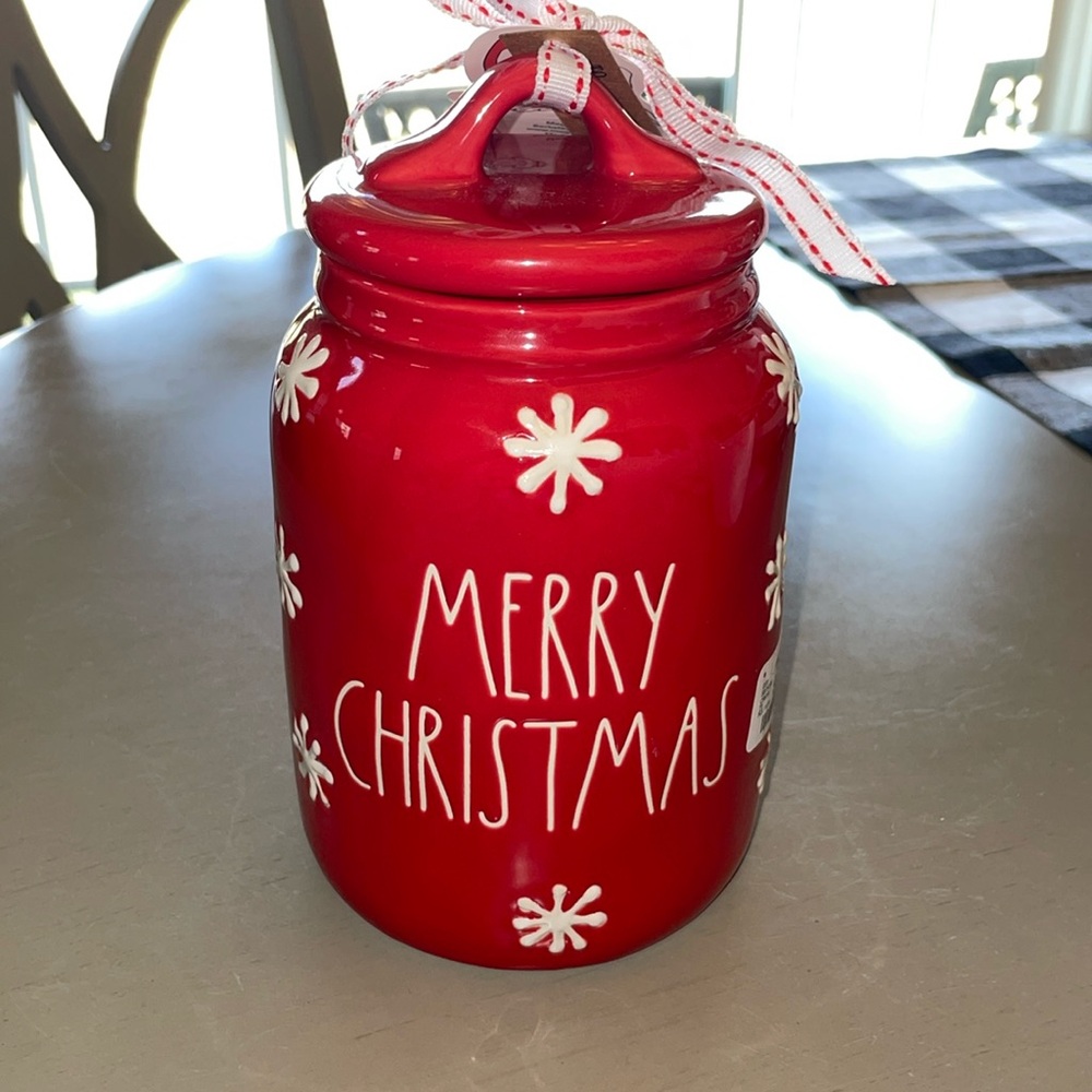 Rae Dunn Merry Christmas Canister